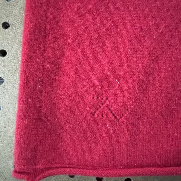 Zadig & Voltaire Deluxe Women’s V-Neck Sweater 100% Cashmere Red Size Small - Picture 4 of 10